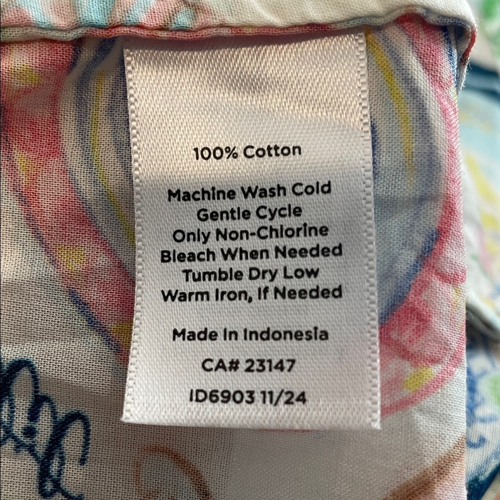 NWT Talbots Summer Vista-San Tropez Button-Up Shirt-Size M - Picture 8 of 9
